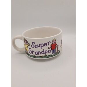 Vintage Grandfather Souper Grandpa Love You Grandpa Soup Bowl Coffee Mug Tea Cup